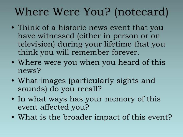 where were you notecard