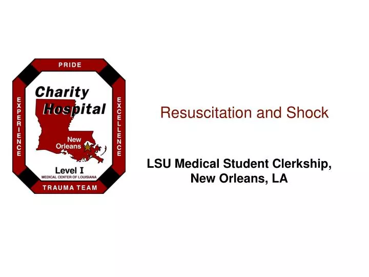 resuscitation and shock