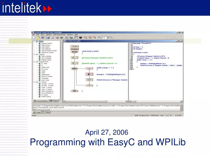 april 27 2006 programming with easyc and wpilib