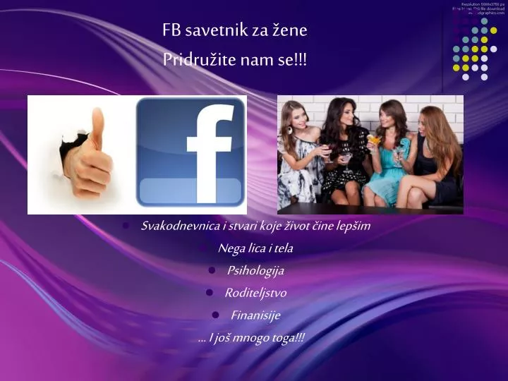 fb savetnik za ene pridru ite nam se