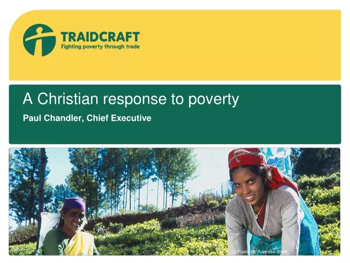 a christian response to poverty