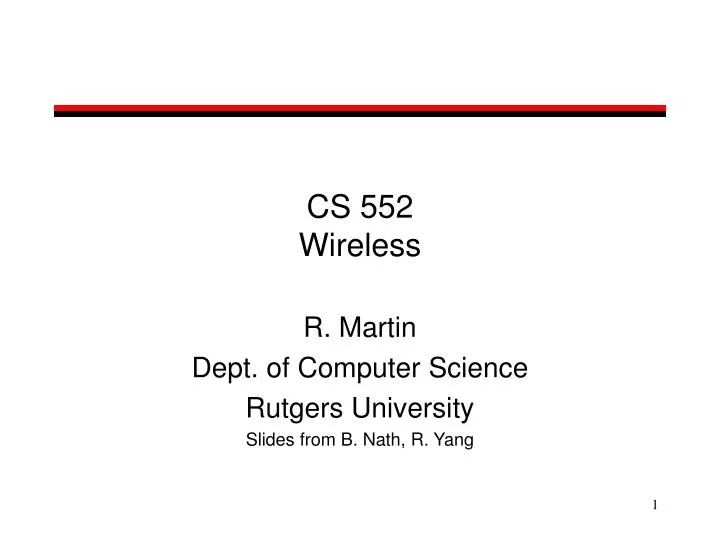 cs 552 wireless
