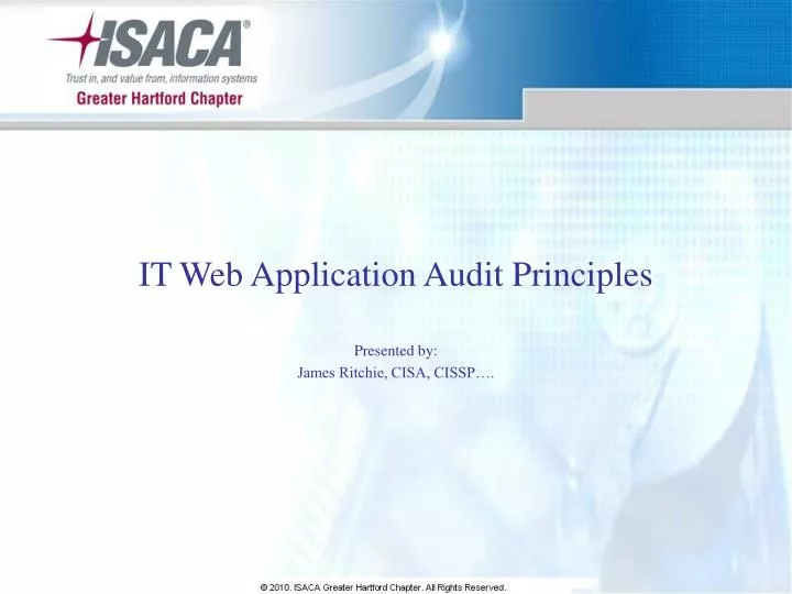 presented by james ritchie cisa cissp