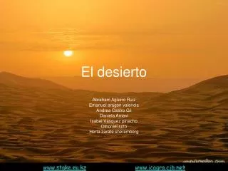 El desierto