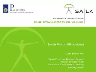 Suicide Risk in LGB Individuals