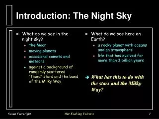 Introduction: The Night Sky