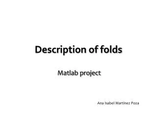 Description of folds