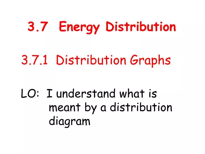 3 7 energy distribution