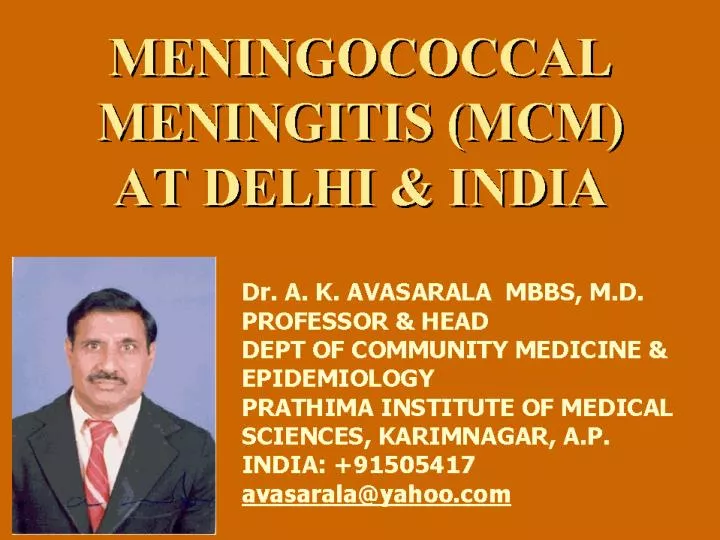 meningococcal meningitis mcm at delhi india