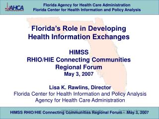 Florida’s Role in Developing Health Information Exchanges