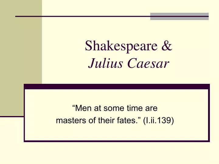 shakespeare julius caesar