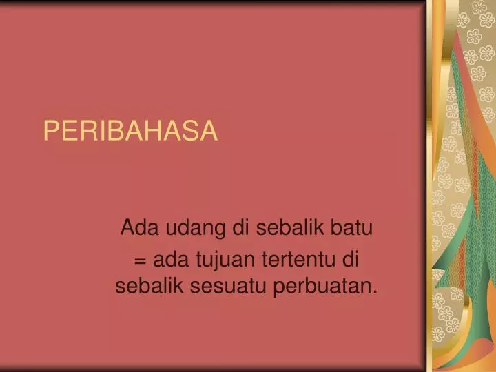 peribahasa