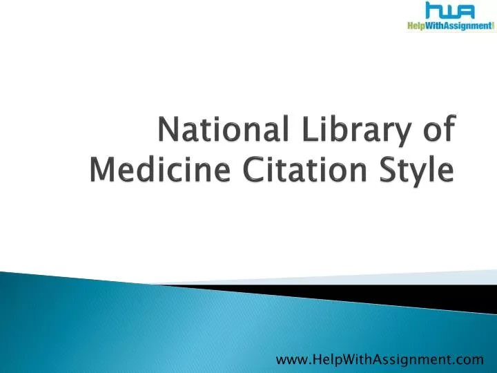 national library of medicine citation style