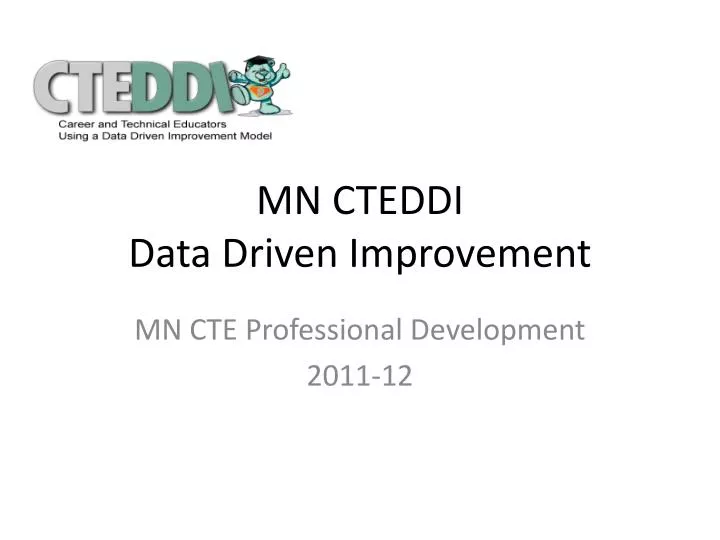 mn cteddi data driven improvement