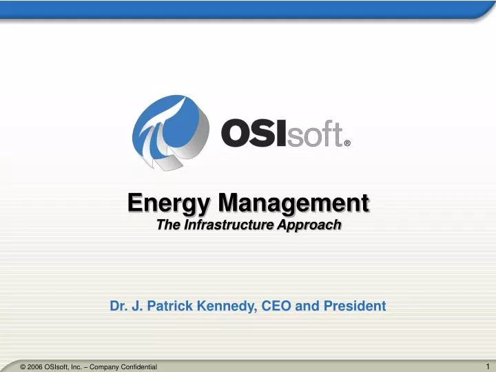 energy management the infrastructure approach
