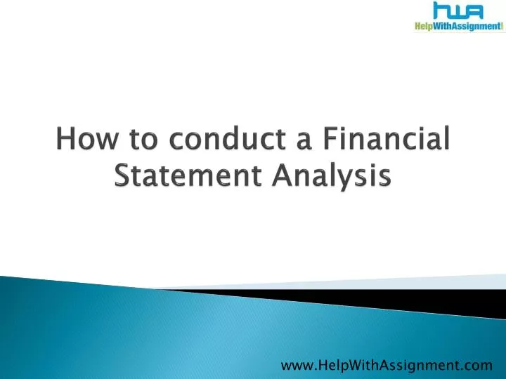 how to conduct a financial statement analysis