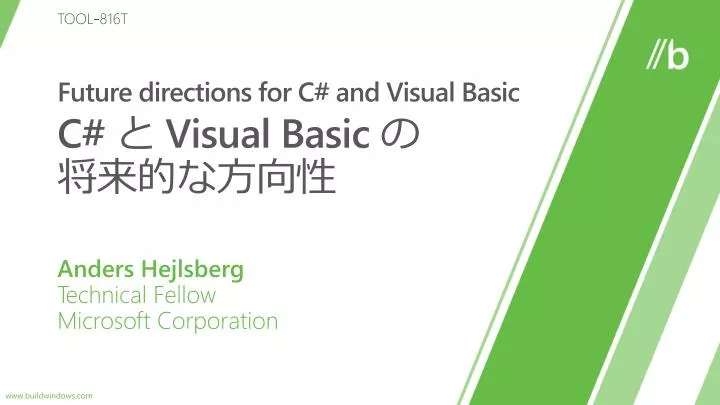 future directions for c and visual basic c visual basic