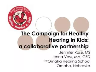The Campaign for Healthy Hearing in Kids: a collaborative partnership
