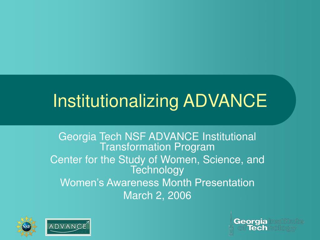 PPT - Institutionalizing ADVANCE PowerPoint Presentation, free download ...