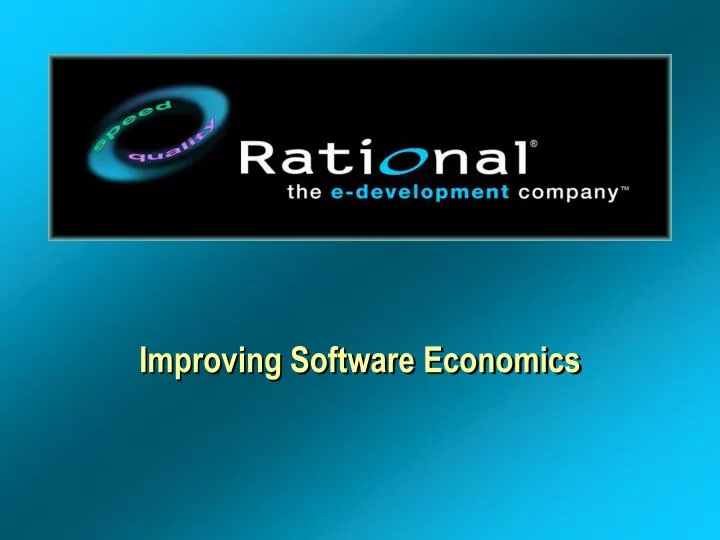 improving software economics