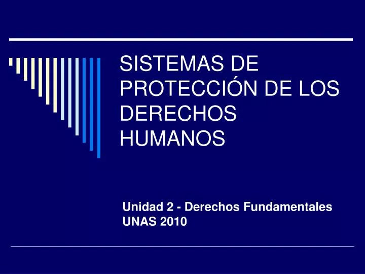 sistemas de protecci n de los derechos humanos