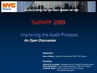 TaxRAPP 2009