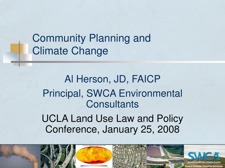 community planning and climate change