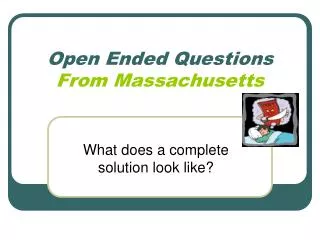 Open Ended Questions From Massachusetts
