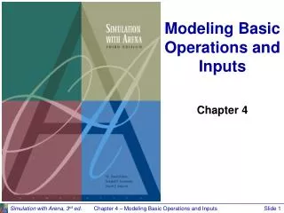 Modeling Basic Operations and Inputs