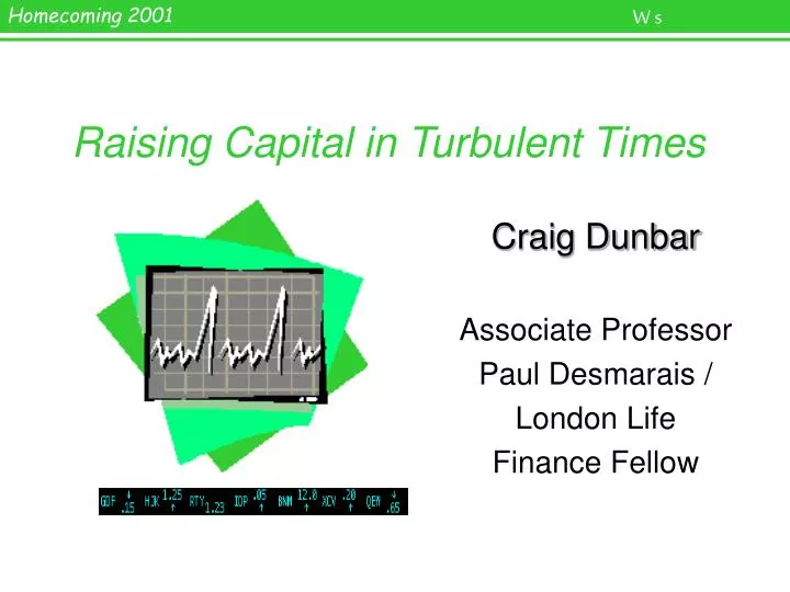 raising capital in turbulent times