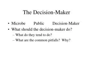 The Decision-Maker