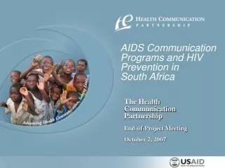 AIDS Communication Programs and HIV Prevention in South Africa