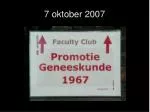 7 oktober 2007 - slide 1