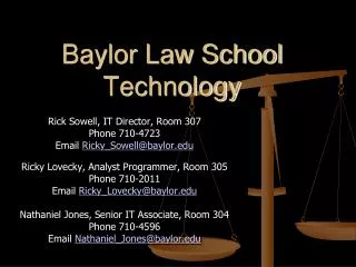 Baylor Law School Technology