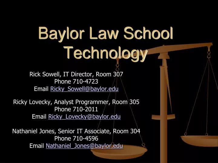 baylor law school technology