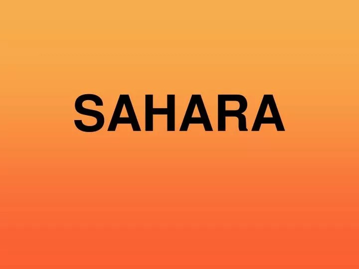 sahara