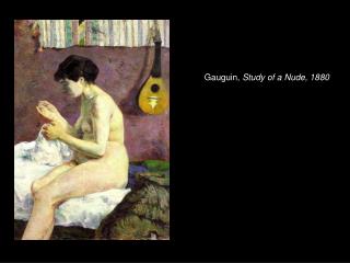 Gauguin, Study of a Nude, 1880