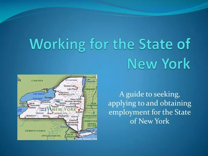 working for the state of new york