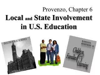 Local and State Involvement in U.S. Education