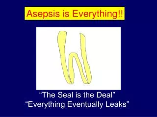 Asepsis is Everything!!