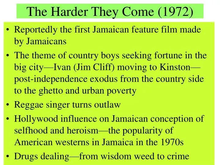 the harder they come 1972