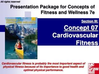 Section III: Concept 07 Cardiovascular Fitness