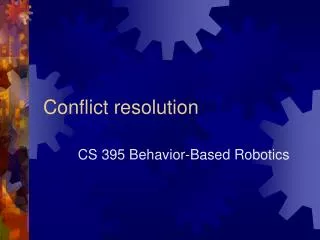 Conflict resolution