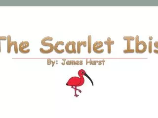 The Scarle t Ibis By: James Hurst