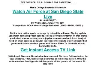 Air Force at San Diego State live | Men's College BB | NCAA