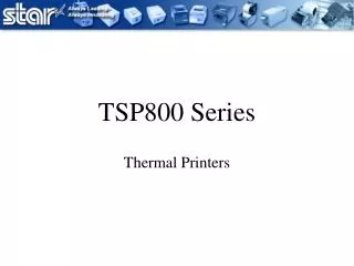 TSP800 Series