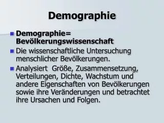 Demographie