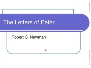 The Letters of Peter
