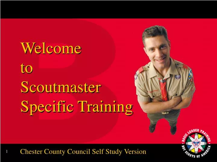 welcome to scoutmaster specific training