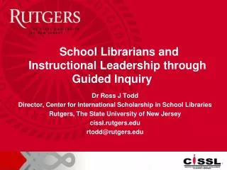 School Librarians and Instructional Leadership through Guided Inquiry